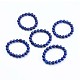 Pulseras elásticas de lapislázuli natural (teñidas) BJEW-K184-01B-1