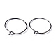 Brass Earrings Hoops X-EC067-1B-1