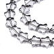 Electroplated Glass Beads Strands EGLA-N006-063B-3