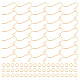 Dicosmétique 60pcs 304 crochets de boucle d'oreille en acier inoxydable DIY-DC0001-53-1