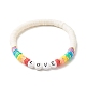 Love Energy Power Stretch Bracelet for Teen Girl Women BJEW-JB07034-02-1