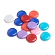 Mixtes acryliques opaques perles rondes plat X-SACR-S167-M-2