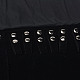 ベロアネックレスディスプレイ  真鍮パーツ  長方形  ブラック  54.2x58x2.1cm NDIS-P001-01-5