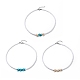 3 pièces 3 couleurs teints synthétique turquoise étoile de mer et acrylique perles ensemble de colliers NJEW-JN04037-1