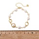 Жемчужные браслеты из бисера BJEW-P350-02G-5