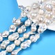 Natural Baroque Pearl Keshi Pearl Beads Strands PEAR-N019-12A-5