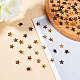 CHGCRAFT about 450Pcs Brass Star Rivet Nailhead Spike Studs Punk Spots Rivets 3 colors Buckle Button Cap for Bag Leather Clothing Shoes DIY Crafting KK-CA0001-07-5