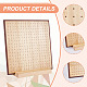 Chgcraft 1 set di tavole di blocco all'uncinetto in legno fatte a mano con griglie e base rettangolare FIND-CA0004-63-6