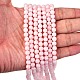 Натуральный мадагаскар розовый кварц бисер strads G-D655-6mm-4