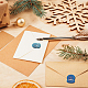 CRASPIRE Crystal Ball Wax Seal Stamp Snowman Christmas Tree Sealing Stamp Removable Brass Head Sealing Stamp with Wooden Handle for Christmas Invitations Cards Gift Wrap AJEW-WH0192-044-5
