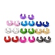 Boucles d'oreilles en acrylique polygone EJEW-P251-03-1