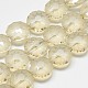 Chapelets de perles en verre électroplaqué EGLA-Q084-14mm-03-1