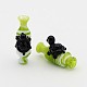 Handmade Lampwork 3D Vase with Tortoise Beads LAMP-L049-07-1