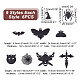 Pandahall Elite 54 pièces 9 styles pendentifs en alliage d'halloween FIND-PH0017-57-2