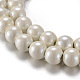 Chapelets de perles en hématite synthétique magnétique G-A165D-8mm-01-1