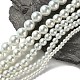 Gefärbten Glasperlen runde Perlen-Stränge HY-X0001-06