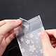 CHGCRAFT about 290Pcs OPP Cellophane Bags Clear Plastic Self Sealing Envelope Crystal Bag about 3.9x2.7 Inches for Packaging Jewelry Cookie Candy DIY Small Items OPC-CA0001-001-4