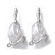 Alloy with ABS Imitation Pearl Pendants FIND-Z014-20P-1