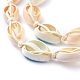 Braccialetti intrecciati stile perline e collane set di gioielli SJEW-JS01091-02-4