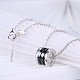 Trendy 925 Sterling Silver Pendant Necklaces NJEW-BB22356-5