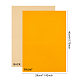ジュエリー植毛織物  自己粘着性の布地  オレンジ  40x28.9~29cm  12シート/セット TOOL-BC0001-75X-5