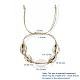 Ensembles de bracelets de perles tressées avec cordon de coton ciré ajustable BJEW-JB05121-8