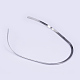 201ステンレススチール製チョーカーネックレス  硬いネックレス  ステンレス鋼色  130x6インチ（15cm） X-NJEW-O094-04-2