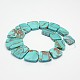 Synthetic Turquoise Trapezoid Bead Strands G-L359-04-2