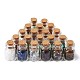 Bottiglie di vetro con perline di pietre preziose naturali e sintetiche kissitty G-KS0001-02-2