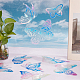 10 Stück Schmetterling bunter Sonnenfänger Regenbogenprisma elektrostatische Glasaufkleber DIY-WH0409-69E-4