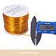 BENECREAT 15 Gauge 220FT Aluminum Wire Anodized Jewelry Craft Making Beading Floral Colored Aluminum Craft Wire - Gold AW-BC0001-1.5mm-03-4