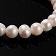 Natural Pearl Round Bead Strands PEAR-E004-38-1