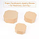 Cajas de cartón de papel de joyería CON-WH0079-72-4