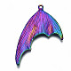 Gros pendentifs en alliage de couleur arc-en-ciel plaqué PALLOY-S180-016-RS-2