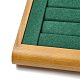 8-слотовая деревянная подставка с бархатными кольцами VBOX-C003-04B-4