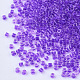 ガラスシリンダービーズ  シードビーズ  色の内側  丸い穴  紫色のメディア  1.5~2x1~2mm  穴：0.8mm  約8000個/袋  約85~95 G /袋 SEED-Q036-01A-M03-3