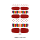 Rainbow Polka Dot Style Full Cover Nail Wraps Stickers MRMJ-T040-267-2