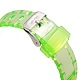 Ohsenブランドのレディースシリコーンスポーツ腕時計  高品質のステンレス鋼のデジタル時計  芝生の緑  220x17mm  ウォッチヘッド：42x40x14mm  ウオッチフェス：32x32mm WACH-N002-24-4