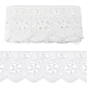 15 ярд хлопковой кружевной ленты с цветочной вышивкой OCOR-WH0086-91A-1