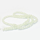 Chapelets de perle ronde en verre craquelé transparent peint DGLA-Q018-14mm-01-4