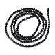 Chapelets de perles en spinelle noir naturel G-S152-01-2mm-2