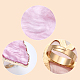CHGCRAFT 3Pcs 3Colors Adjustable Resin Palette Rings Resin DIY Nail Art Palette with Alloy Finger Ring Nail Art Palette for Acrylic UV Gel Polish Foundation Mixing RJEW-CA0001-05-3