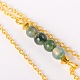 Trendy Brass Tiered Necklaces NJEW-JN00881-3