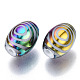 Electroplate Glass Beads EGLA-S197-14A-06-2