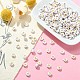 300pcs 2 styles de perles acryliques blanches opaques MACR-YW0002-58C-5
