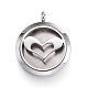 316 Surgical Stainless Steel Diffuser Locket Pendants STAS-P102-033G-1