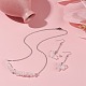 Ensemble de bijoux en perles de quartz rose naturel SJEW-JS01231-06-2