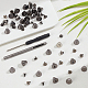 GORGECRAFT 30 Sets 10.5x8mm Barrel Riveted Spikes Studs with Screwdriver and Hole Punch Tool Punk Studs and Spikes Kit for Clothing Shoes Leather Craft Belts Bags Accessories DIY-WH0304-005B-6