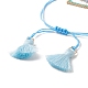 Braccialetti di perline intrecciate rettangolari di semi giapponesi fatti a mano BJEW-MZ00022-01-3