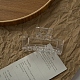 Haarspangen aus transparentem Kunststoff mit großen Krallen PHAR-F016-11-1